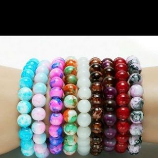 Chuỗi vòng đeo tay mẫu dep6 nha ms039 chuỗi đeo tay 8ly nhiều màu