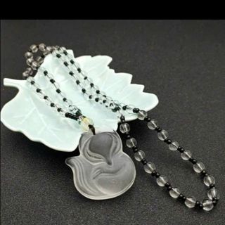 Dây chuyền hồ ly màu trắng vòng đeo cổ phong thủy