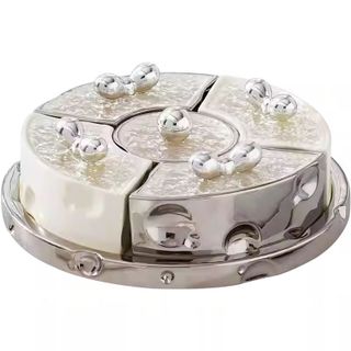 Sứ - Khay Mứt Sứ Tròn Nano Trắng VSC HD 2873 - SW (THÙNG 8C)