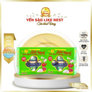 Yến chưng sẵn vị Táo đỏ 32% - Giỏ 6 mini - Like Nest