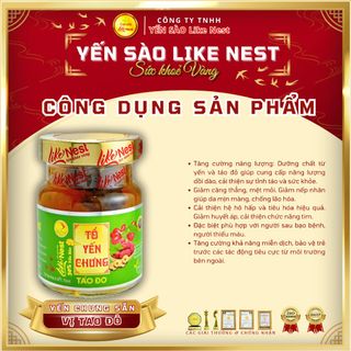 Yến chưng sẵn vị Táo đỏ 32% - Giỏ 6 mini - Like Nest