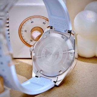 LONGIN 𝐂𝐨𝐧𝐪𝐮𝐞𝐬𝐭 𝐋𝟑.𝟒𝟑𝟎.𝟒.𝟗𝟐.𝟗 𝐁𝐥𝐮𝐞 𝐒𝐢𝐥𝐢𝐜𝐨𝐧𝐞 𝐖𝐚𝐭𝐜𝐡 𝟑𝟒𝐦𝐦