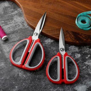 KÉO CẮT LƯỠI INOX 08A MÀU ĐỎ XÁM