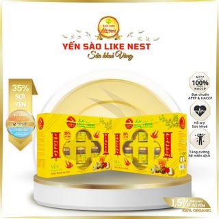 Yến chưng sẵn cao cấp vị đông trùng hạ thảo 35 % - Hộp quà vip - Like Nest