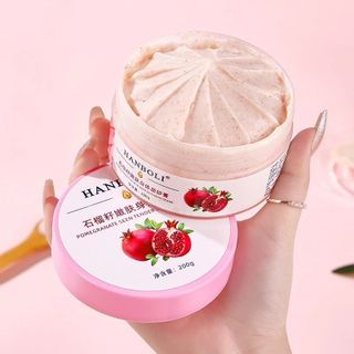 Tẩy tế bào chết body Hanboli lựu đỏ 200g – Làm mịn da, sáng da, dưỡng ẩm và giảm thô ráp