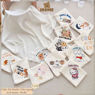 Khăn Tắm Đa Năng Xô Muslin 2 lớp Cho Bé
