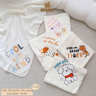 Khăn Tắm Đa Năng Xô Muslin 2 lớp Cho Bé