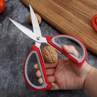 KÉO CẮT LƯỠI INOX 08A MÀU ĐỎ XÁM