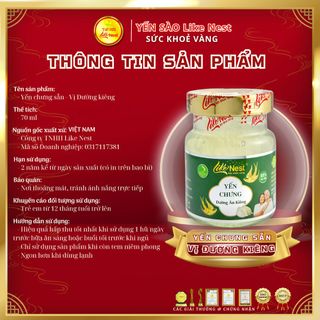 Yến chưng sẵn vị Đường Ăn Kiêng 32% - Giỏ 6 mini - Like Nest