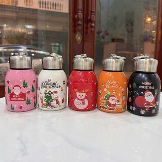 BGN Bình Giữ Nhiệt Bom Lùn 300ml Họa Tiết Noel (THÙNG 60C)
