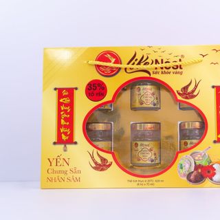Yến chưng sẵn cao cấp vị Nhân Sâm 35% - Hộp quà vip - Like Nest