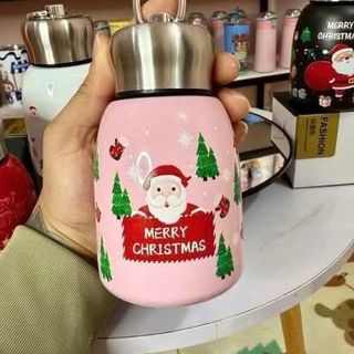 BGN Bình Giữ Nhiệt Bom Lùn 300ml Họa Tiết Noel (THÙNG 60C)
