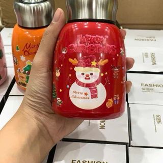 BGN Bình Giữ Nhiệt Bom Lùn 300ml Họa Tiết Noel (THÙNG 60C)