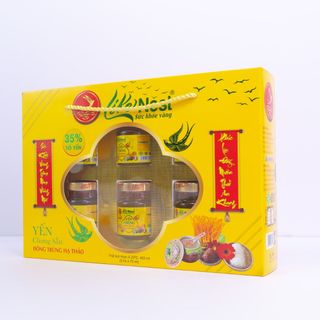 Yến chưng sẵn cao cấp vị đông trùng hạ thảo 35 % - Hộp quà vip - Like Nest