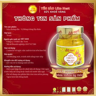 Yến chưng sẵn vị Đông Trùng Hạ Thảo 32% - Giỏ 6 mini - Like Nest