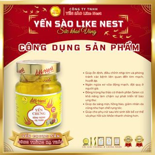 Yến chưng sẵn vị Đông Trùng Hạ Thảo 32% - Giỏ 6 mini - Like Nest