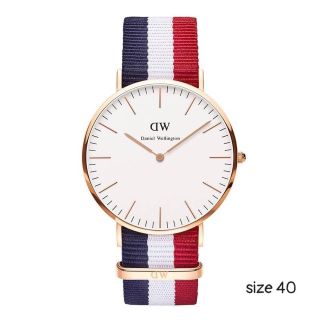 ĐỒNG HỒ NAM NỮ CAO CẤP DANIEL W CLASSIC DÂY NATO MẶT TRẮNG FULLBOX HỘP NƠ