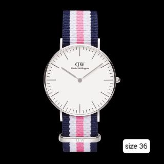 ĐỒNG HỒ NAM NỮ CAO CẤP DANIEL W CLASSIC DÂY NATO MẶT TRẮNG FULLBOX HỘP NƠ