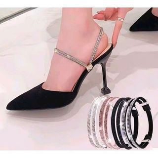 Quai giày đính đá pha lê chống tuột gót