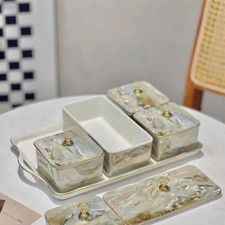 Mứt Chữ Nhật Vân Đá Khay ( THÙNG 8B )