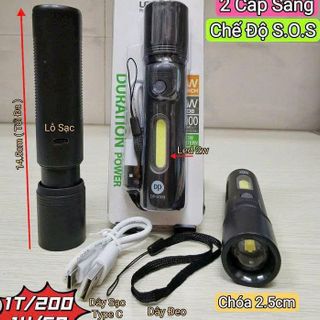 ĐÈN PIN SẠC ZOOM DP 9189