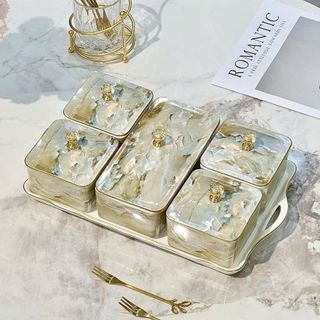 Mứt Chữ Nhật Vân Đá Khay ( THÙNG 8B )