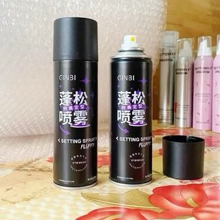 Xịt Giữ Nếp Tóc GINBI Fluffy – Setting Spray Tạo Phồng, Giữ Nếp Lâu, Không Bết Dính