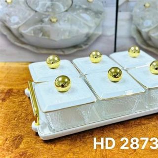 Khay Mứt Chữ Nhật Trắng HD2873-GW ( THÙNG 6C )