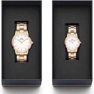 ĐỒNG HỒ NAM NỮ CAO CẤP DANIEL W ICONIC LINK GOLD ROSE FULLBOX HỘP NƠ