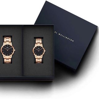 ĐỒNG HỒ NAM NỮ CAO CẤP DANIEL W ICONIC LINK GOLD ROSE FULLBOX HỘP NƠ