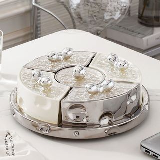 Sứ - Khay Mứt Sứ Tròn Nano Trắng VSC HD 2873 - SW (THÙNG 8C)