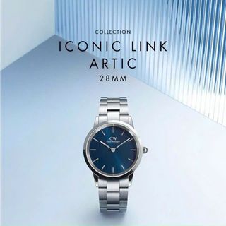 ĐỒNG HỒ NAM NỮ CAO CẤP DANIEL W ICONIC ARCTIC BẠC MẶT XANH FULLBOX HỘP NƠ