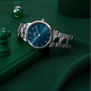 ĐỒNG HỒ NAM NỮ CAO CẤP DANIEL W ICONIC ARCTIC BẠC MẶT XANH FULLBOX HỘP NƠ