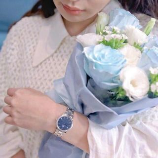 ĐỒNG HỒ NAM NỮ CAO CẤP DANIEL W ICONIC ARCTIC BẠC MẶT XANH FULLBOX HỘP NƠ