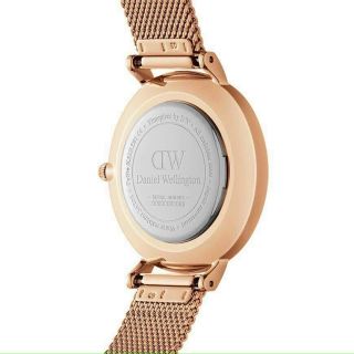 ĐỒNG HỒ NỮ CAO CẤP DANIEL W PETITE AMBER LƯỚI MẶT NÂU TRÒN FULLBOX HỘP NƠ