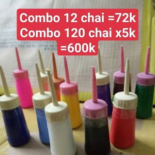 Màu nước chai nhỏ 30ml mỗi chai