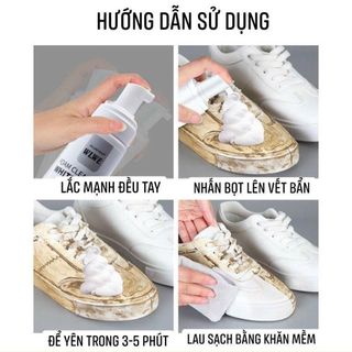 CHAI XỊT BỌT TUYẾT VỆ SINH GIÀY WLWE 200ML