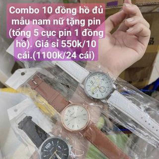 Đồng hồ đeo tay nhiều mẫu màu nhe