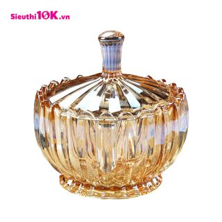 Hũ Mứt Thủy Tinh CW3155A Vàng To (THÙNG 24C)