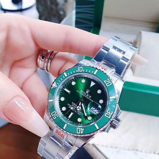 ĐỒNG HỒ NAM SIÊU CẤP RÔLET SUBMARINER DATE MÀU BẠC MÁY CƠ