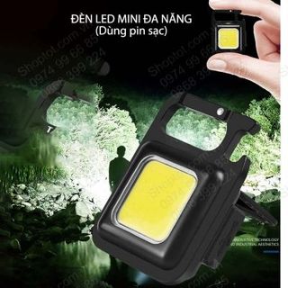 ĐÈN PIN LED MINI SIÊU SÁNG KIÊM MÓC KHÓA