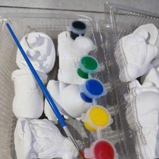 Tượng hộp 5 con kèm 6 màu nước 1 cây cọ tượng nhiều mẫu nha