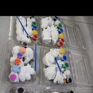 Tượng hộp 5 con kèm 6 màu nước 1 cây cọ tượng nhiều mẫu nha