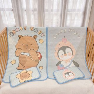 Thảm Điều Hòa Kèm Gối Hoạ Tiết Xinh Yêu Cho Bé