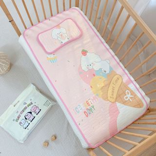 Thảm Điều Hòa Kèm Gối Hoạ Tiết Xinh Yêu Cho Bé