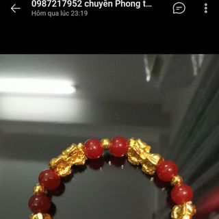 Vòng phong thủy 5 tỳ hưu chuỗi đeo tay phong thủy chuỗi vòng màu đỏ