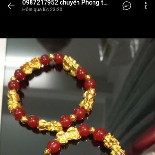 Vòng phong thủy 5 tỳ hưu chuỗi đeo tay phong thủy chuỗi vòng màu đỏ