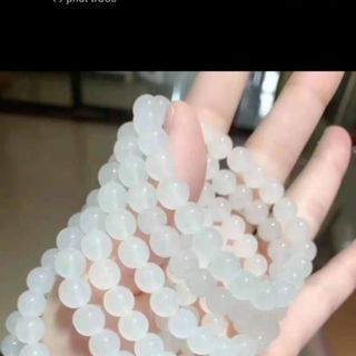 Chuỗi vòng phong cách thời trang 8li màu trắng