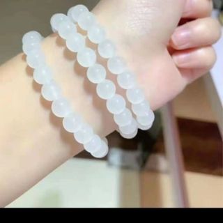 Chuỗi vòng phong cách thời trang 8li màu trắng