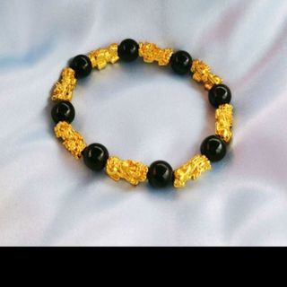 Chuỗi đeo tay phong thủy 5 con tỳ hưu mẫu y hình có nhiều màu chuỗi